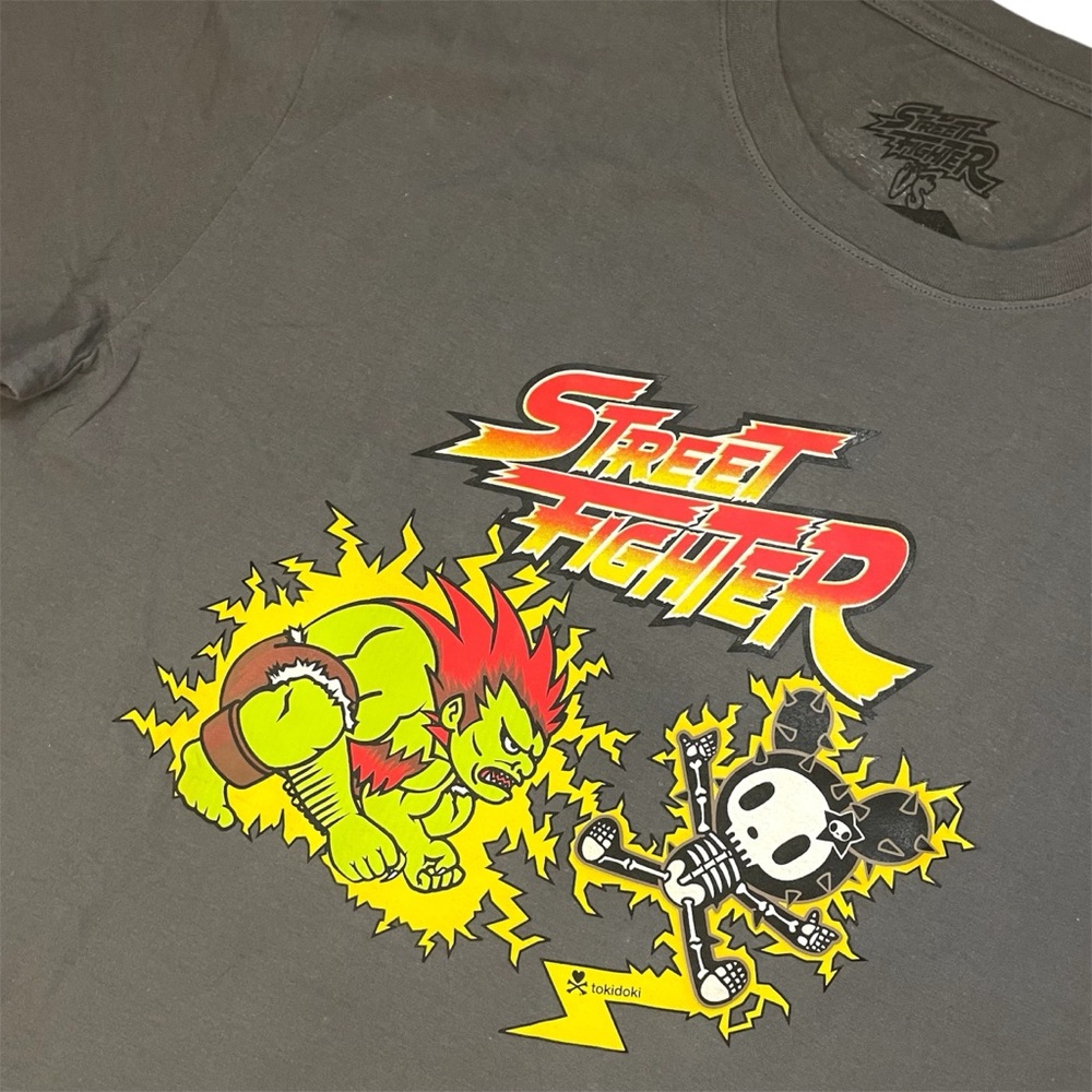 Street Fighter vs Tokidoki Blanka Attack Cactus Rocker Shirt Men’s Large Tee NWT